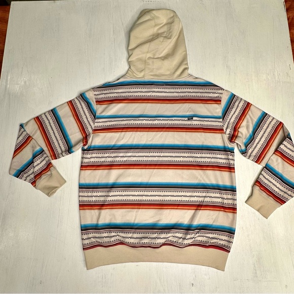 Hooey Serape Hoodie • Western Aztec Stripe • Men’s M - Picture 2 of 8